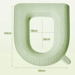 Tranquil Waters Badezimmer-Wasserdichter, weicher Toilettensitzbezug – Easy Lifter Cushion