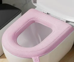 Tranquil Waters Badezimmer-Wasserdichter, weicher Toilettensitzbezug – Easy Lifter Cushion