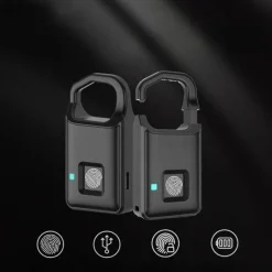 Trail u0026 Beyond Camping Im Freien|Outdoor-Gadgets-Wasserdichtes Smart Lock mit Fingerabdruck – Sicherer schlüsselloser Zugang per Touch