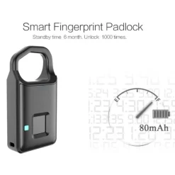 Trail u0026 Beyond Camping Im Freien|Outdoor-Gadgets-Wasserdichtes Smart Lock mit Fingerabdruck – Sicherer schlüsselloser Zugang per Touch