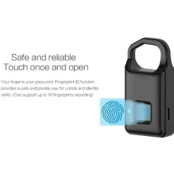 Trail u0026 Beyond Camping Im Freien|Outdoor-Gadgets-Wasserdichtes Smart Lock mit Fingerabdruck – Sicherer schlüsselloser Zugang per Touch