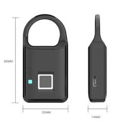 Trail u0026 Beyond Camping Im Freien|Outdoor-Gadgets-Wasserdichtes Smart Lock mit Fingerabdruck – Sicherer schlüsselloser Zugang per Touch