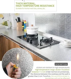 The Culinary Kit Küche & Esszimmer-Wasserfeste selbstklebende Küchentapete – ölbeständiges Dekor