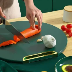 The Decor Haven Küche & Esszimmer-Wasserfestes, rutschfestes Schneidebrett – Elegantes Küchenutensil