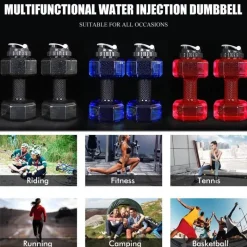 The Relaxation Nook Gesundheits-Gadgets|Gesundheits- Und Entspannungstools-Wasserhantelflasche - 22L Fitness-Trinkbehälter