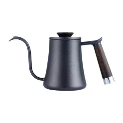 Tom Küche & Esszimmer-Wasserkocher mit Schwanenhals-Aufguss – Kaffeemaschine mit Holzgriff