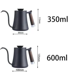 Tom Küche & Esszimmer-Wasserkocher mit Schwanenhals-Aufguss – Kaffeemaschine mit Holzgriff