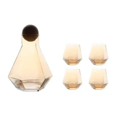 The Cozy Mug Küche & Esszimmer-Wasserkrug-Set aus Glas – Stilvoller Krug mit Filter