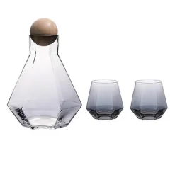 The Cozy Mug Küche & Esszimmer-Wasserkrug-Set aus Glas – Stilvoller Krug mit Filter