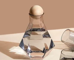 The Cozy Mug Küche & Esszimmer-Wasserkrug-Set aus Glas – Stilvoller Krug mit Filter