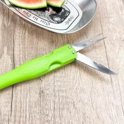The Culinary Kit Küche & Esszimmer-Wassermelonen-Multischneider – Dreifach-Schneidewerkzeug zum einfachen Servieren von Obst