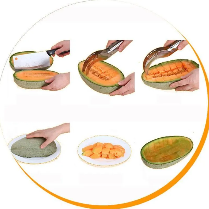 The Decor Haven Küche & Esszimmer-Wassermelonenschneider – Obstschneider zum einfachen Servieren