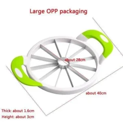 The Decor Haven Küche & Esszimmer-Wassermelonenschneider aus Edelstahl – Obstschneidewerkzeug