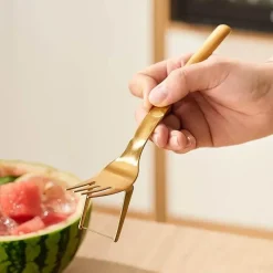 Tom Küche & Esszimmer-Wassermelonenschneider-Gabel - Schneidwerkzeug aus Edelstahl