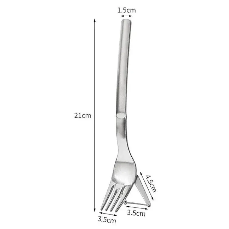 Tom Küche & Esszimmer-Wassermelonenschneider-Gabel - Schneidwerkzeug aus Edelstahl