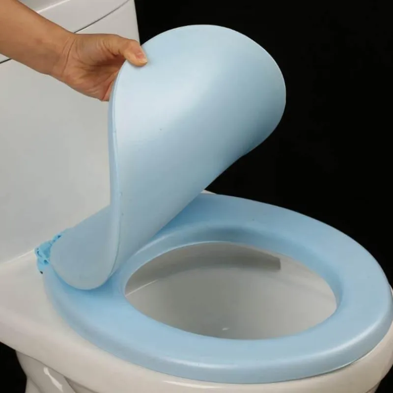 The Blissful Bath Badezimmer-Waterproof Toilet Seat Pad - Comfortable Bathroom Cushion