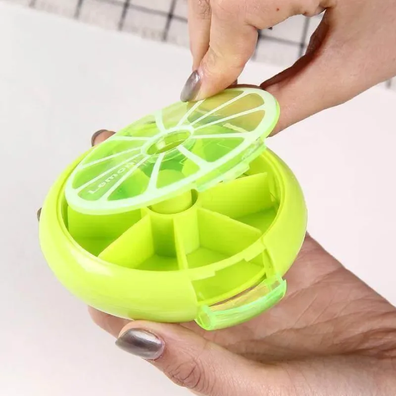 Decor Gesundheits- Und Entspannungstools-Wöchentliches Pillendosen-Set – 2 drehbare Medikamentenboxen