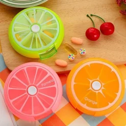 Decor Gesundheits- Und Entspannungstools-Wöchentliches Pillendosen-Set – 2 drehbare Medikamentenboxen