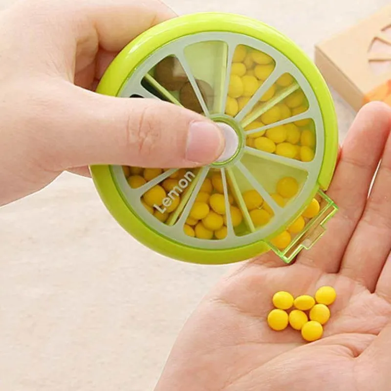 Decor Gesundheits- Und Entspannungstools-Wöchentliches Pillendosen-Set – 2 drehbare Medikamentenboxen