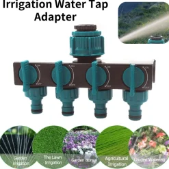 Adventure Basecamp Camping Im Freien|Gadgets Für Zuhause-4-Wege-Wasserverteiler für den Gartenhahn – Schlauchverbinder-Bewässerungssystem