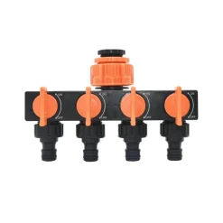 Adventure Basecamp Camping Im Freien|Gadgets Für Zuhause-4-Wege-Wasserverteiler für den Gartenhahn – Schlauchverbinder-Bewässerungssystem