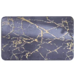 Tranquil Waters Badezimmer-Weiche, saugfähige, rutschfeste Badezimmermatte – flauschiges, modernes Design