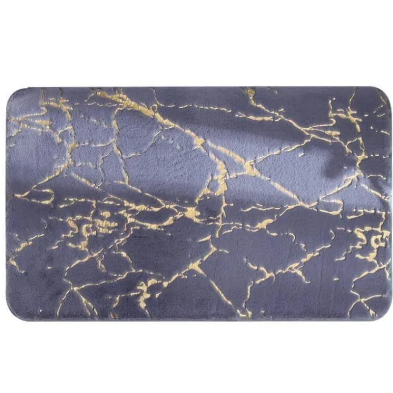 Tranquil Waters Badezimmer-Weiche, saugfähige, rutschfeste Badezimmermatte – flauschiges, modernes Design