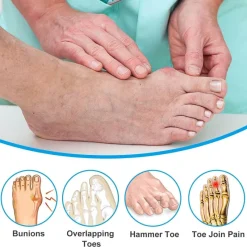 The Relaxation Nook Männerpflege|Frauenpflege-Weicher Zehentrenner – bequemes Fußausrichtungswerkzeug