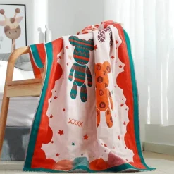 Wrap u0026 Relax Bettzeug-Weiches Badetuch aus Baumwollgaze – saugfähig, 80 x 160 cm