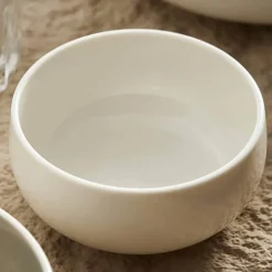 Elegance at the Table Küche & Esszimmer-Weiße Porzellanschale - Elegantes Esszimmerdekor