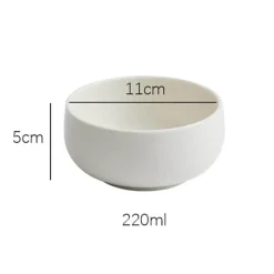 Elegance at the Table Küche & Esszimmer-Weiße Porzellanschale - Elegantes Esszimmerdekor