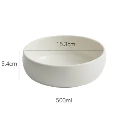 Elegance at the Table Küche & Esszimmer-Weiße Porzellanschale - Elegantes Esszimmerdekor