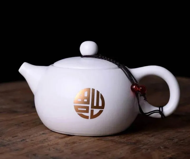 Plates u0026 More Küche & Esszimmer-Weißes, mattes Teekannen-Set aus Keramik – Teegeschirr-Wasserkocher für Tee und Kaffee