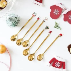 The Culinary Kit Küche & Esszimmer-Weihnachtsgeschirr-Set – 4-teiliges Geschirrset mit „Beste Wünsche“-Design