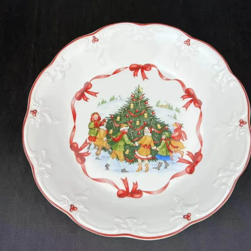 Elegance at the Table Küche & Esszimmer-Weihnachtsgeschirr-Set - Teller, Tassen, Schüsseln