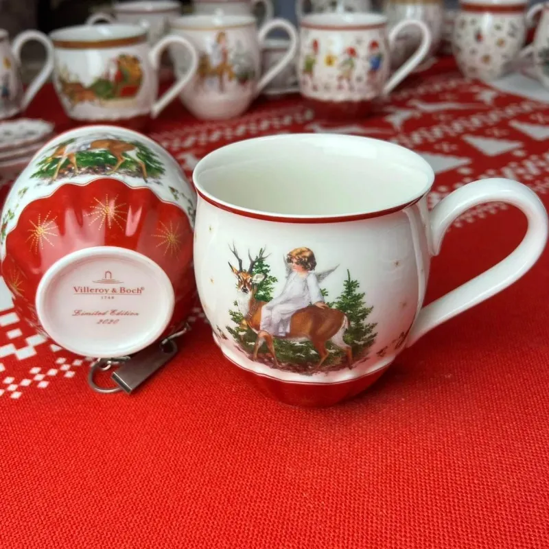 Elegance at the Table Küche & Esszimmer-Weihnachtsgeschirr-Set - Teller, Tassen, Schüsseln