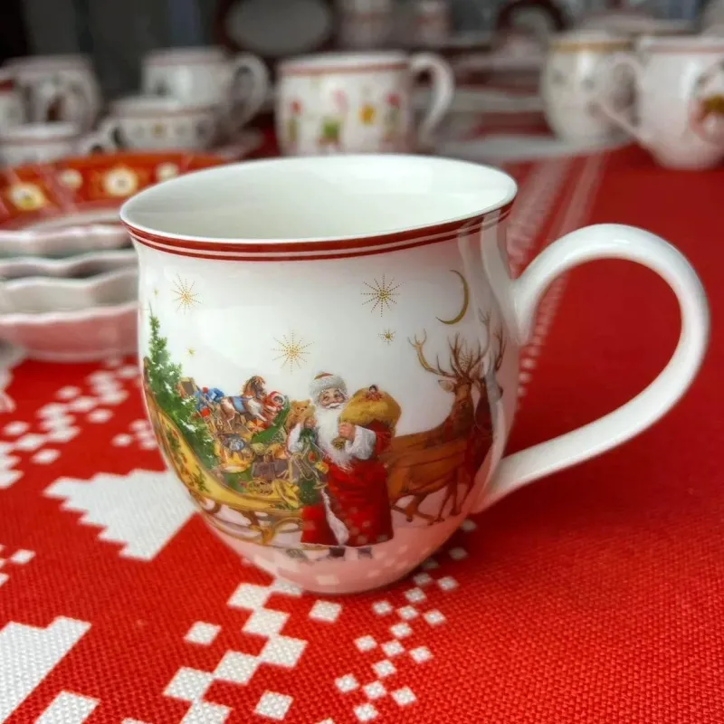 Elegance at the Table Küche & Esszimmer-Weihnachtsgeschirr-Set - Teller, Tassen, Schüsseln