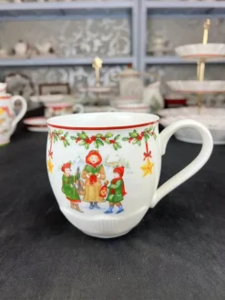 Elegance at the Table Küche & Esszimmer-Weihnachtsgeschirr-Set - Teller, Tassen, Schüsseln