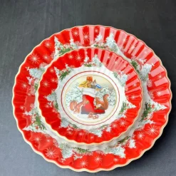 Elegance at the Table Küche & Esszimmer-Weihnachtsgeschirr-Set - Teller, Tassen, Schüsseln