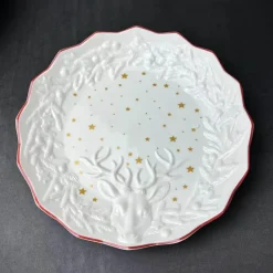 Elegance at the Table Küche & Esszimmer-Weihnachtsgeschirr-Set - Teller, Tassen, Schüsseln