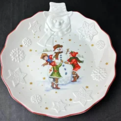 Elegance at the Table Küche & Esszimmer-Weihnachtsgeschirr-Set - Teller, Tassen, Schüsseln