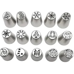 Tom Küche & Esszimmer-Weihnachts-Kuchen-Dekorationstüllen-Set für festliches Backen an Feiertagen