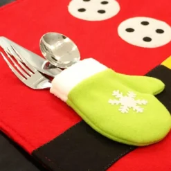 The Culinary Kit Küche & Esszimmer-Weihnachtsmann-Tischsets – Festliche Weihnachtsdekoration