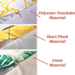 Pillow Haven Bettzeug-Weihnachts-Plüsch-Kissenbezug – Weihnachtsdekor, 45 x 45 cm