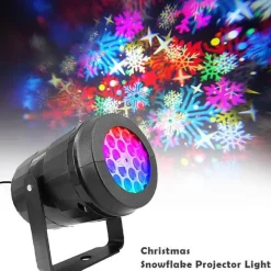Bright Accents Beleuchtung-Weihnachts-Schneeflocken-Projektorlicht – Festliche Weihnachtsdekoration