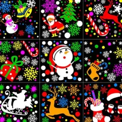 Bright Accents Beleuchtung-Weihnachts-Schneeflocken-Projektorlicht – Festliche Weihnachtsdekoration