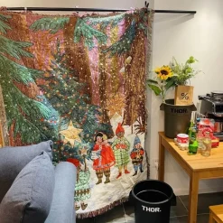 Wrap u0026 Relax Bettzeug-Weihnachtssofadecke - Weihnachtsdeko-Überwurf