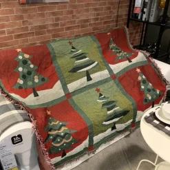 Wrap u0026 Relax Bettzeug-Weihnachtssofadecke - Weihnachtsdeko-Überwurf