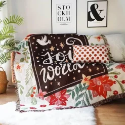 Wrap u0026 Relax Bettzeug-Weihnachtssofadecke - Weihnachtsdeko-Überwurf