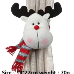 Comfort u0026 Style Gadgets Für Zuhause-Weihnachtsvorhanghalter - Weihnachtsmann-Elch-Fensterdeko